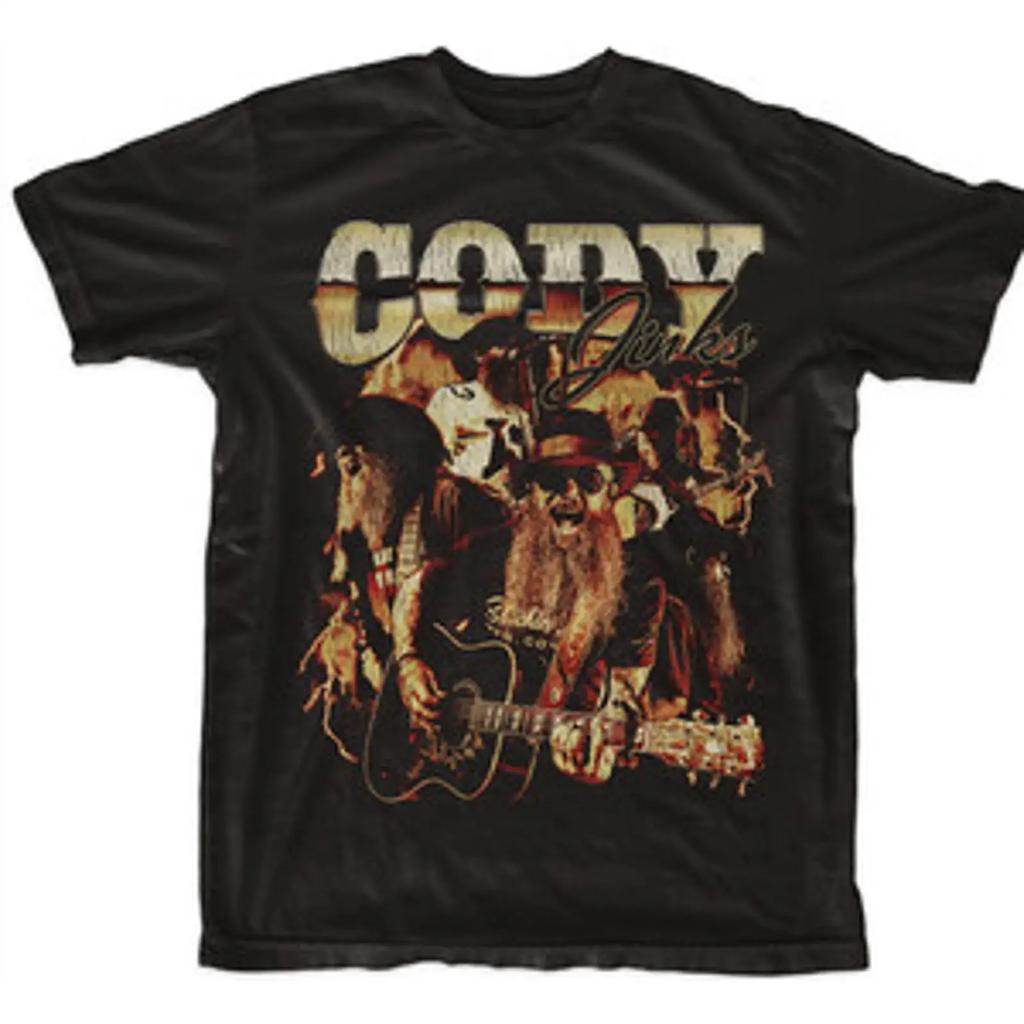 Vtg Cody Jinks Collage Black T Shirt Short Sleeve All Sizes S To 5xl Jn2080 Vintage Slightly Streetwear Versatile Soft