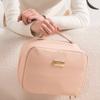NewPU Makeup Bag with Large Capacity Portable Multi Functional Travel Layered Handheld Makeup Storage Bag Waterproof Make Up Bag