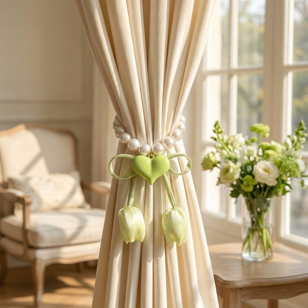 Adjustable Tulip Gauze Curtain Tie Beautifully Heart Curtain Binding Curtain Tiebacks Living Room