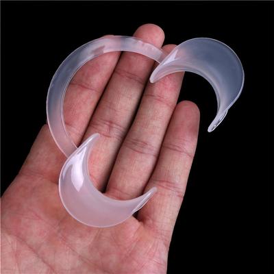 2 pezzi squisito divaricatore per labbra in plastica ortodontico portatile squisito universale tipo C apri bocca dentale