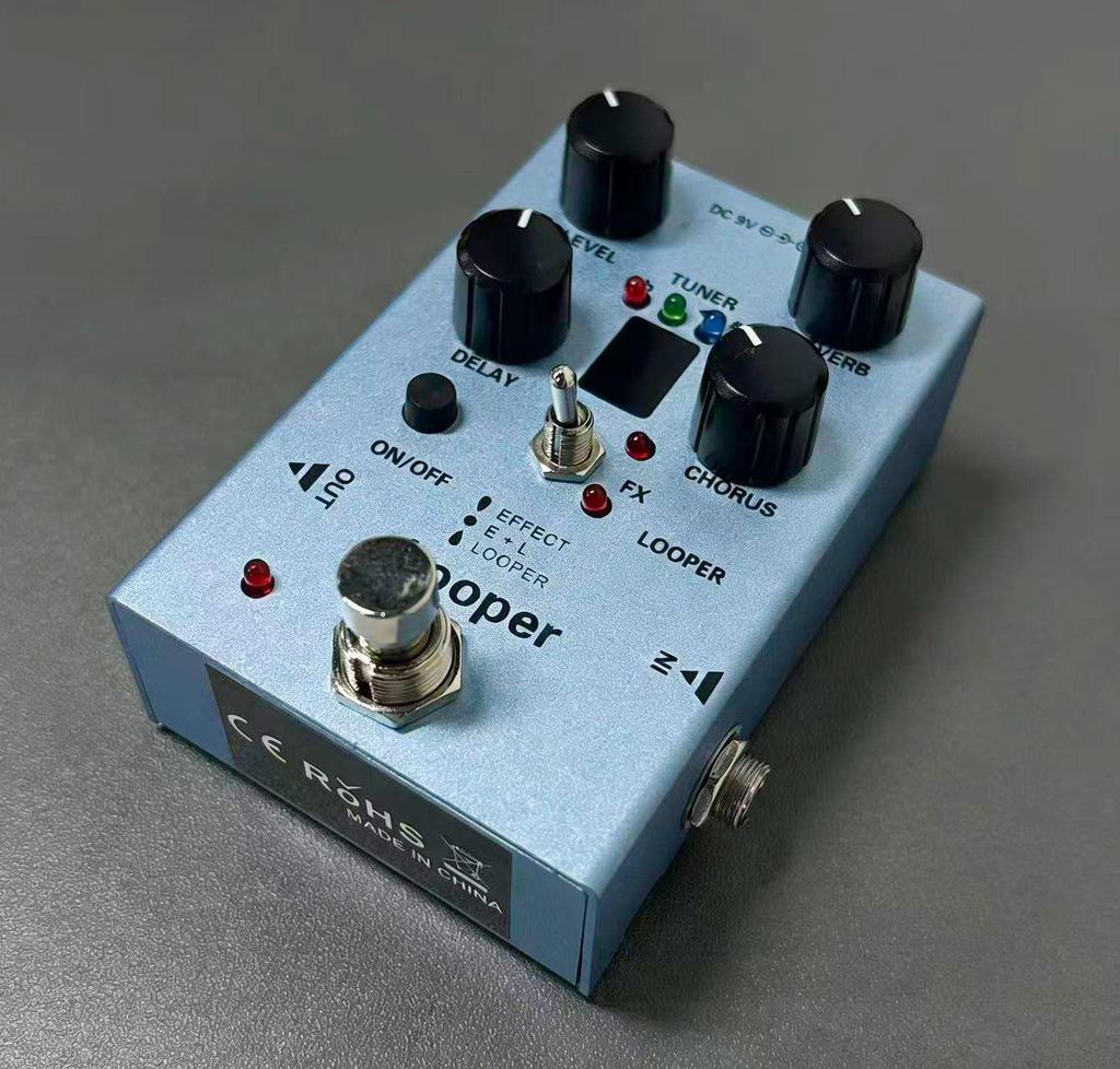 Multi-Effects Electric Guitar Pedal with Reverb, Chorus & Delay