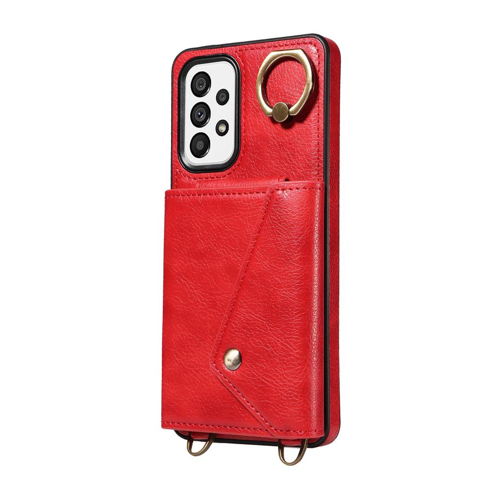 Shoulder Bag Design Card Holder Slots Ring Bracket Cover Phone Case for Samsung Galaxy S22,S23,S24,A12,A13,A14,A15,A52,A72,A22,A32,A33,A53,A73,A23...