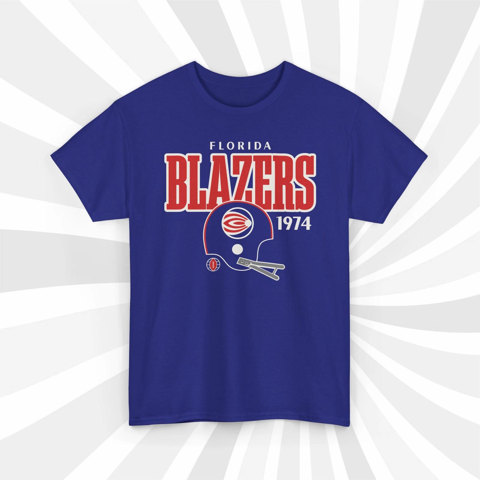 Florida Blazers 1974 WFL Vintage Football Helmet T shirt - Gators 2XL