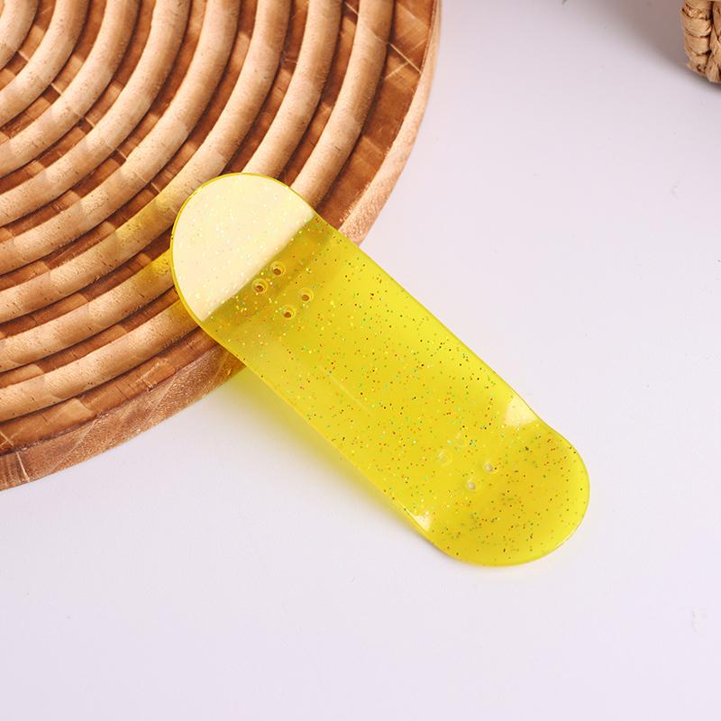 Mini Glow In Dark Finger Skateboard Luminous Fingerboard Deck Toy Kids Stress Relief Toys For Adult Children Gifts