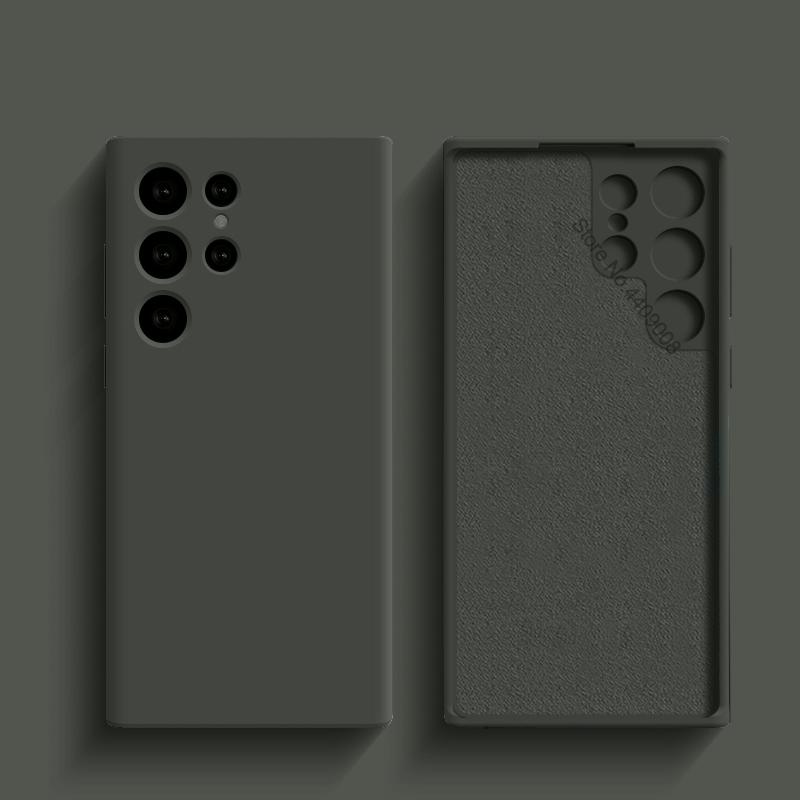 Liquid Silicone Shockproof Case For For Samsung Galaxy S24 S23 S22 S21 S25 Ultra A55 A54 A34 A14 A53 A52 Accessories Cute Soft Cover