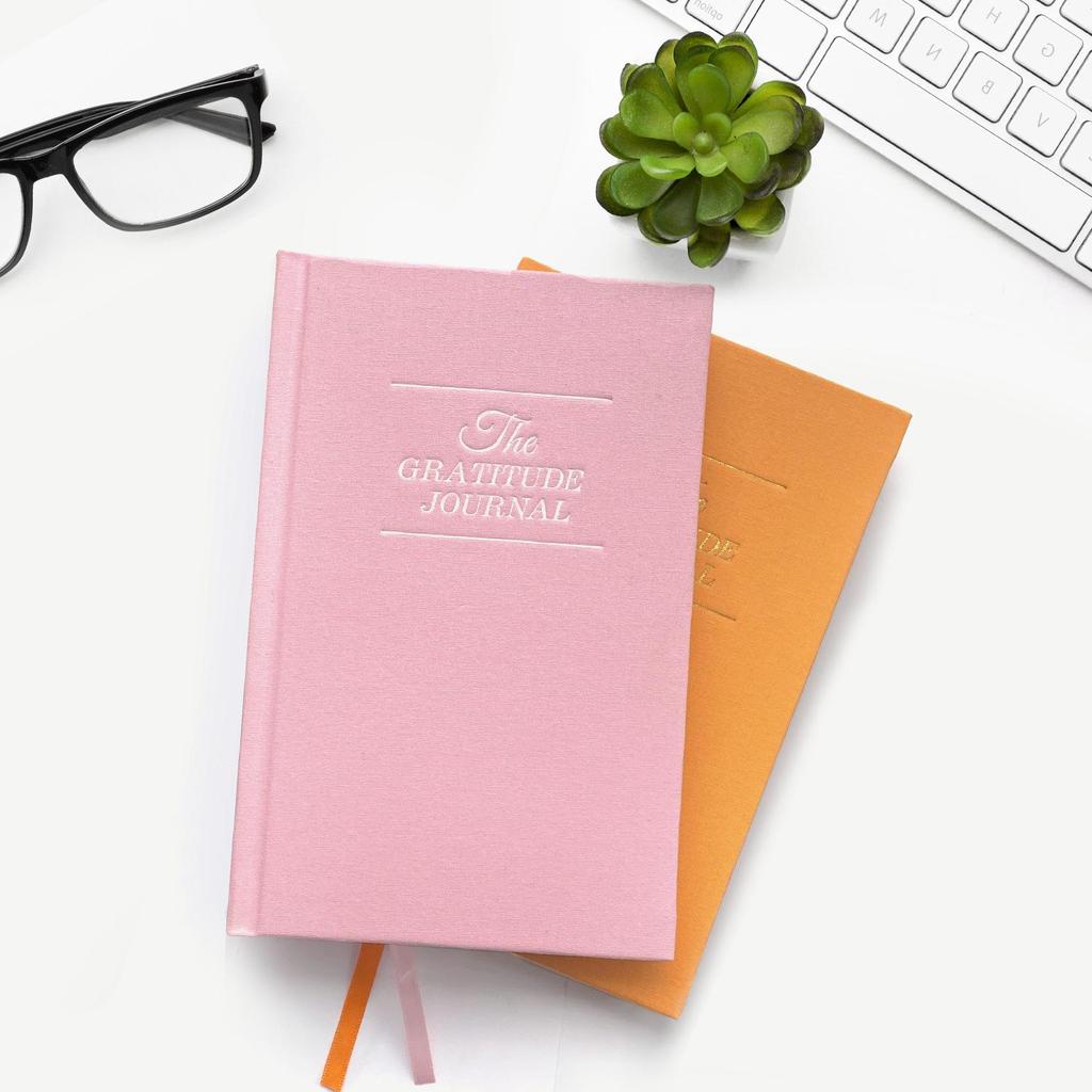 Japanese-Style A5 Gratitude Diary: 5-Minute Burlap Cover Notebook