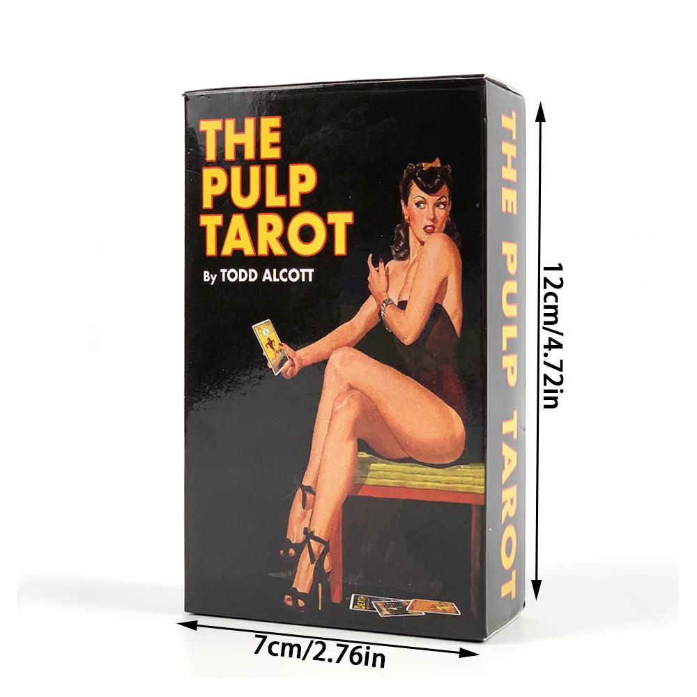 The Pulp Tarot Cards Magazines Themed Tarot Card Deck The History of Pulp Illustration Gilt Edge Hardcover 78 Cards With Booklet