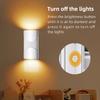 2pcs Plug-in Night Light with 1-150lm LED Night Lights Dimmable Nightlights for Hallway Bedroom Stairway Bathroom Elderly