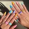 Gush Beauty Press-On Nägel | Wiederverwendbare Nagelverlängerungen | Künstliches 24-Nagel-Set