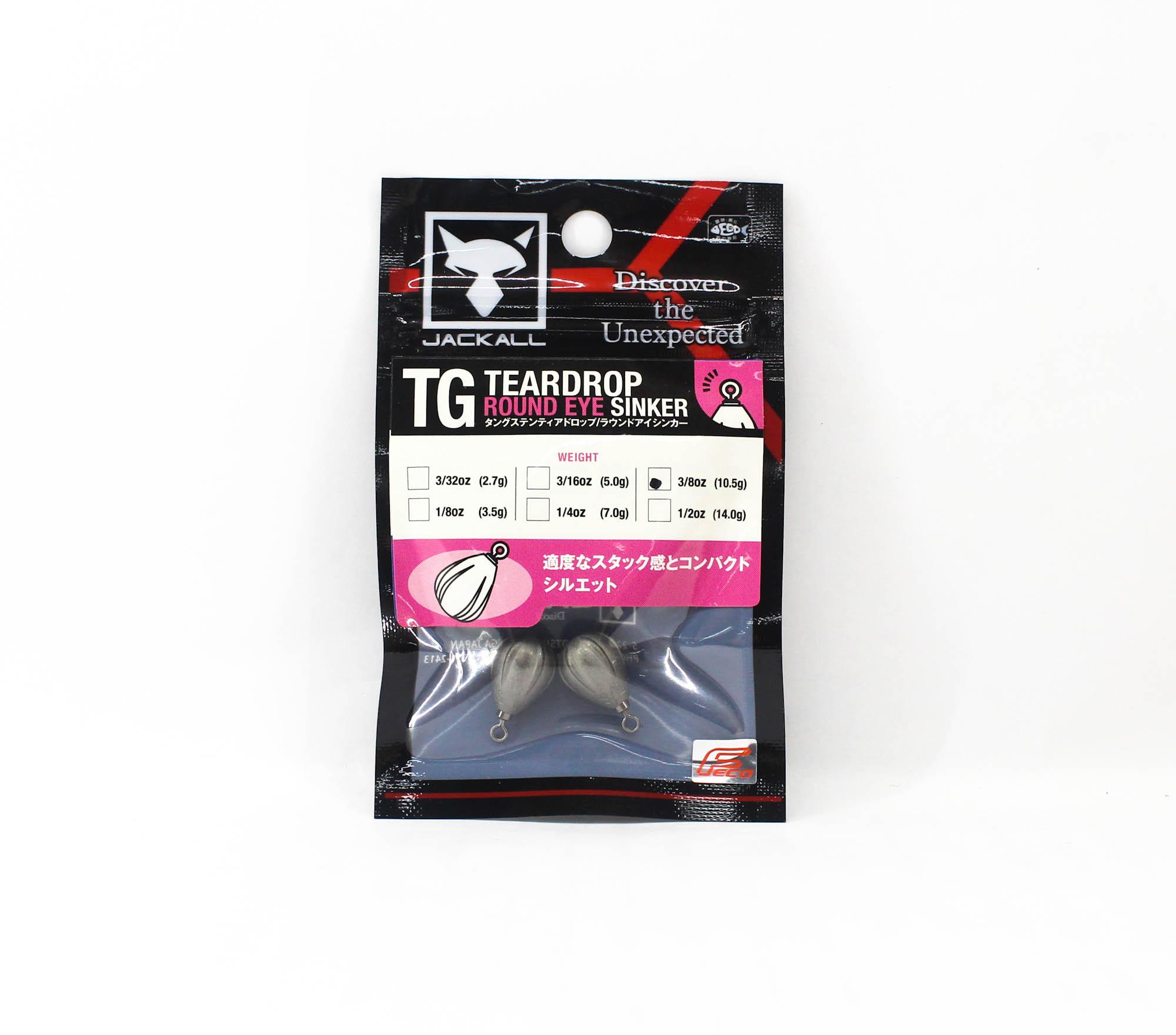 

Jackall Tungsten Teardrop Round Eye Sinker Size 10.5 grams (1570)