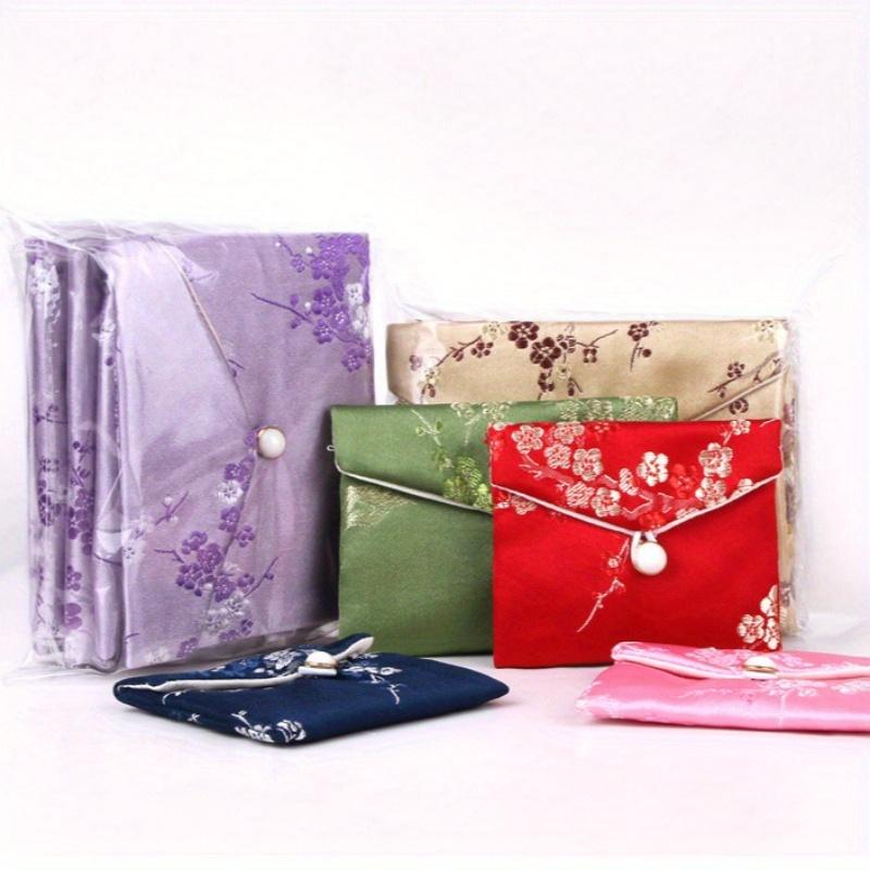 1pc fabric art Pouches- Traditional Chinese Brocade Jewelry & Gift Bags, Mini Storage for Weddings, Festivals, Home Organization