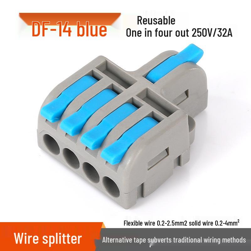 Mini Docking Model: 1 Input to 2/3/4/5 Outputs, Color Handle DF-12/13/14/15 for Home Use