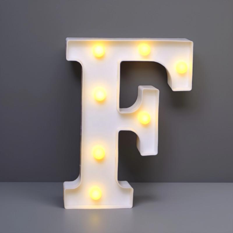 22cm LED Letter & Number Lights for Events - Perfect for Birthdays & Proposals.