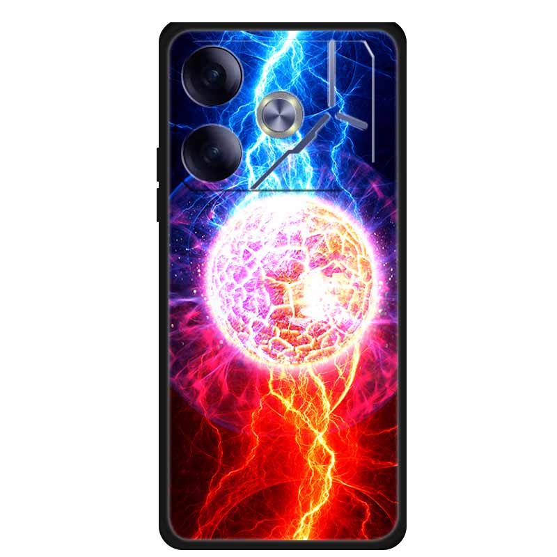 Phone Case For Tecno Pova 6 Back Cover Case Shockproof Black Silicone Soft Funda For Tecno Pova 6 Case Pova6 6.78" Capas Coque