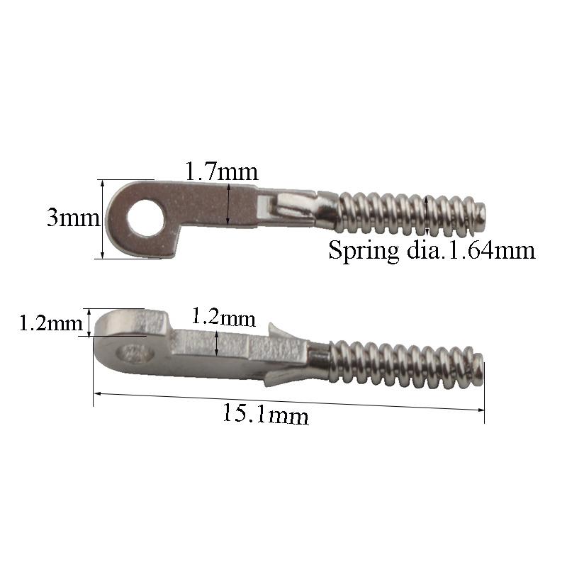 

100PCS Spring Inserts For Repairing Broken Eyeglass Flex Temples Broken Spring Replacement Part #289