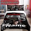 Set copripiumino 3 pezzi (1*Copripiumino + 2*Federe, Senza Nucleo), Set Biancheria da Letto Personalizzato con Nome e Motivo The Vampire Diaries, Regalo Decorazione Camera da Letto