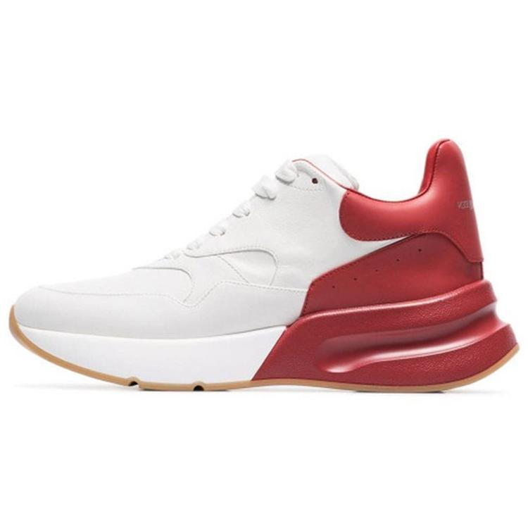 

Alexander McQueen Мужские повседневные кроссовки оверсайз из кожи с круглым носком на шнуровке, низкие 553683WHRU39092 41