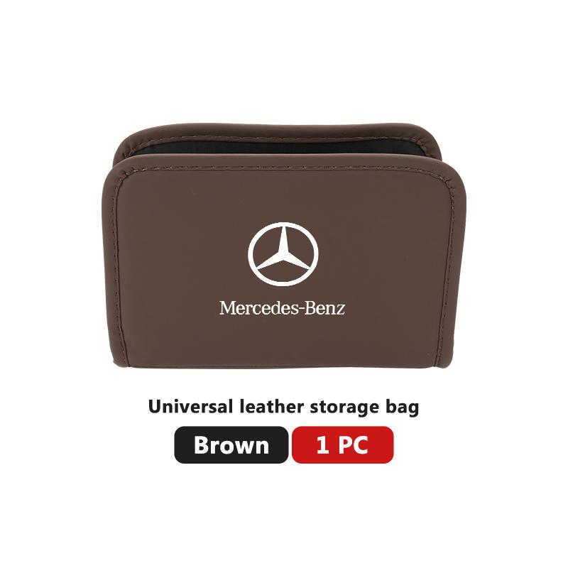PISZ8 Car Seat Storage Organizer Phone Coins Key Stowing Tidying Tool For Mercedes Benz AMG A C E S G Class W201 W210 W108 W204 W205