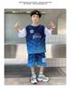 Boys' summer basketball suit set new 2026 mid to large children's summer short sleeved quick drying sports football suit trend