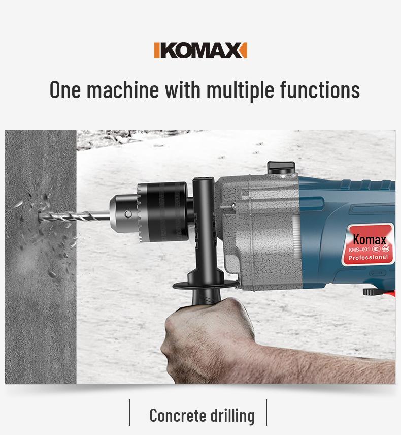 220V Multifunctional Electric Drill & Screwdriver Tool Set