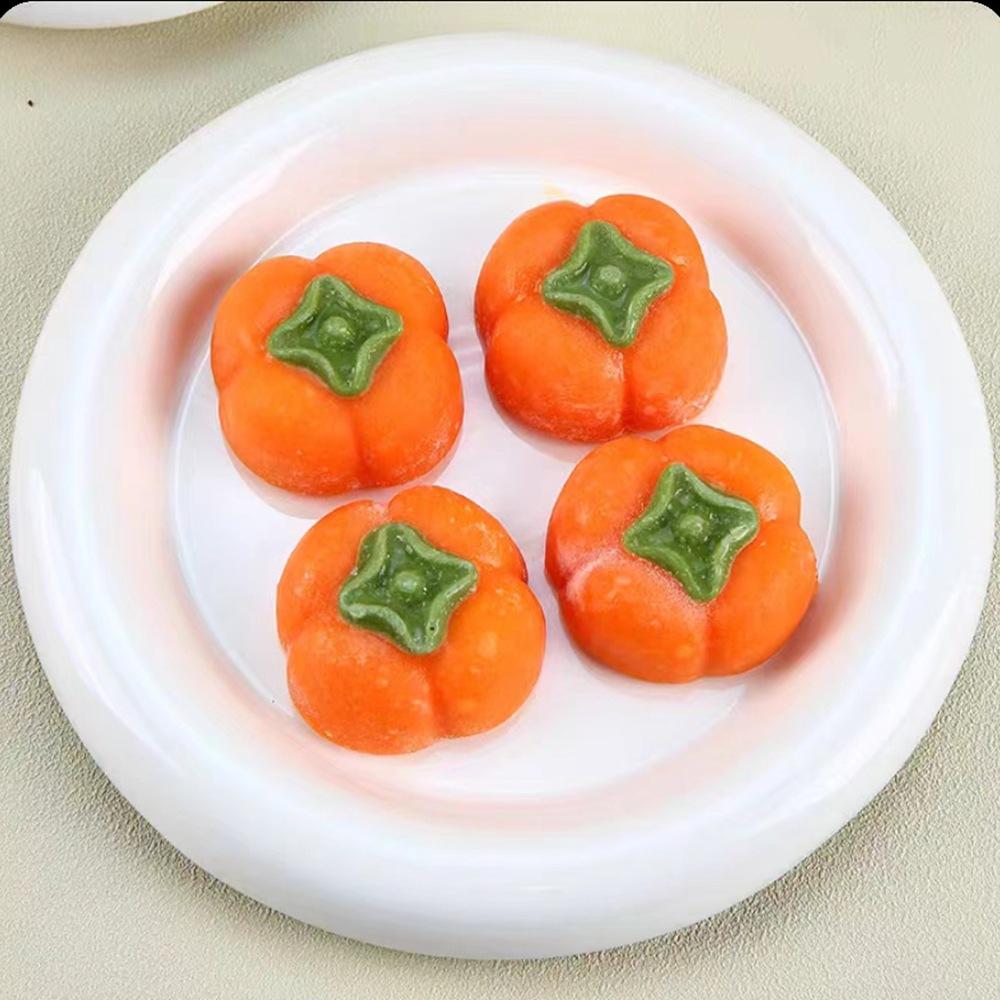 1 Pc 8 Even Persimmon Silicone Cake Mold Ice Cream Ball Jelly Mousse Mold, Baked Peanut Chocolate Mold Fondant Mold