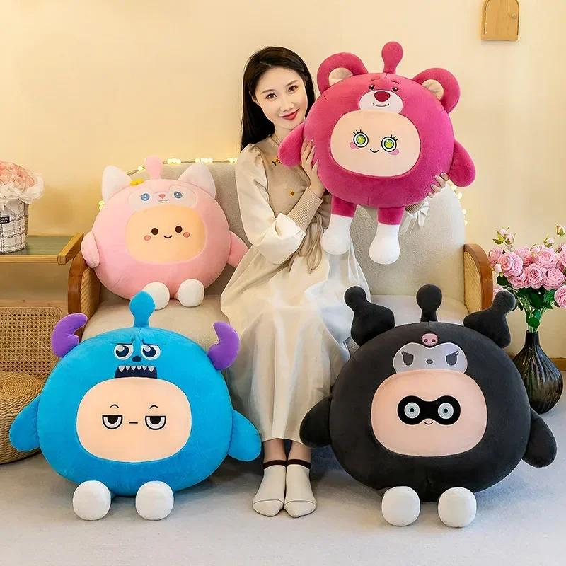 New 40-75cm New Eggy Party Cos Kuromi Lotso LinaBell System Cute Game Plush Doll Soft Throw Pillow Decot Plush Toy Birthday Gift