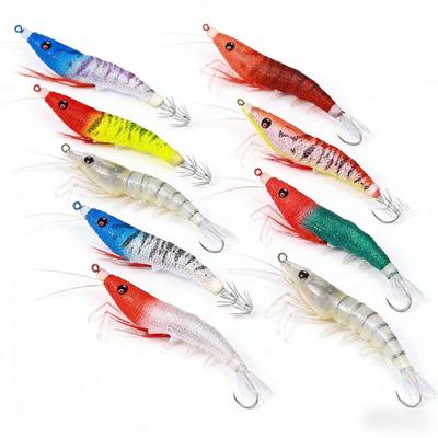 4.8G 6.5GLure Bait Dragon Shrimp Imitation Shrimp Luminous High Simulation Boxed Special Bait for Bass and Perch