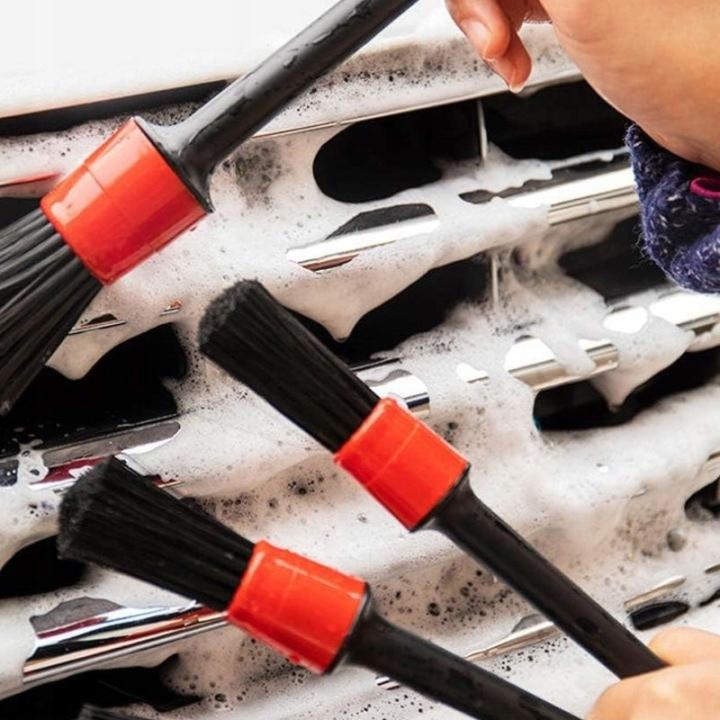 Pędzle pędzelki detailingowe do kokpitu wnętrza auta zestaw detailing 5 szt