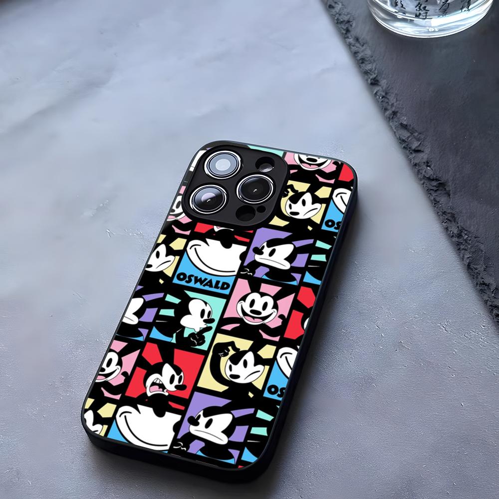 Cartoon Character O-Oswald Phone Case Tempered Glass For IPhone 17 13 14 16 12 15 11 Pro Max Plus Mini X XR SE2020 Coque