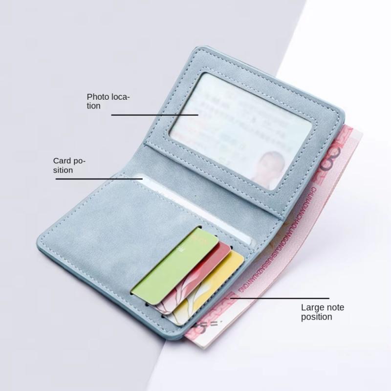 2026 New Style Mini Thin Men Wallet Card Holder Men's Purse Coin Pouch Card Holder Short Vertical Pu Leather Wallet