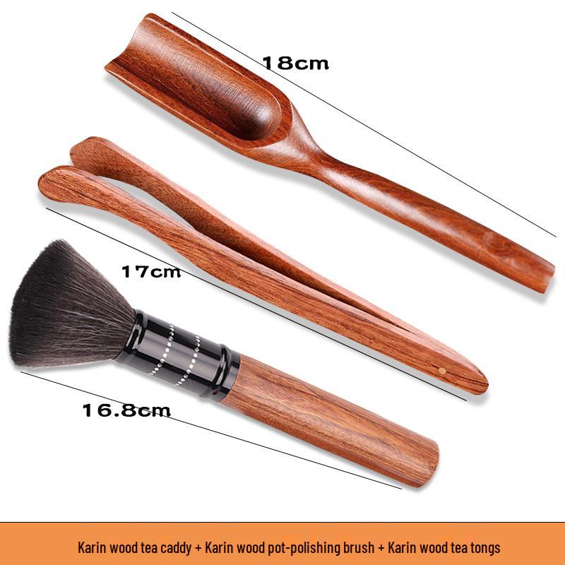 Solid Wood Tea Scoop for Gongfu Tea Ceremony - Small Tea Shovel Spoon for Serving and Dividing Tea.