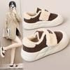 G3512 New 2026 Autumn and Winter Warm Women's Shoes Cotton Shoes Velvet Thick Sole Simple Color Student Leisure Height