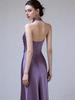 High-End French Halter Evening Gown & Bridal Robe