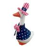 Goose Costume for 7 Inch Mini Desk Goose Doll Patriotic 4th of July Outfit with Hat And Dress Independence Day Festival Decoration