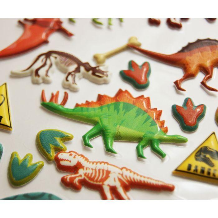 Reusable Stickers - 3D Relief - Dinosaurs and Fossils