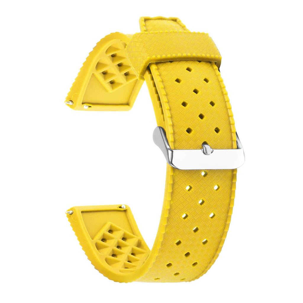 Breathable Silicone TPU Waterproof Sweatproof Unisex Watch Strap - Fits All Brands, 20/22mm