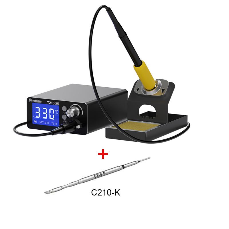 

Mechanic T210 soldering station LED digital display Fast heating in 5 seconds 3 memory temperatures auto sleep welding station