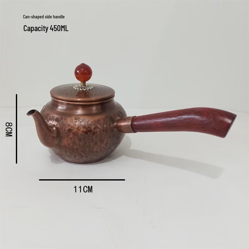 Hand-Hammered Pure Copper Tea Kettle