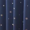 Interior Compo Blackout Grade 100cm Wide x 135cm Set of Star Pattern Curtains, 1, Long, 2,
