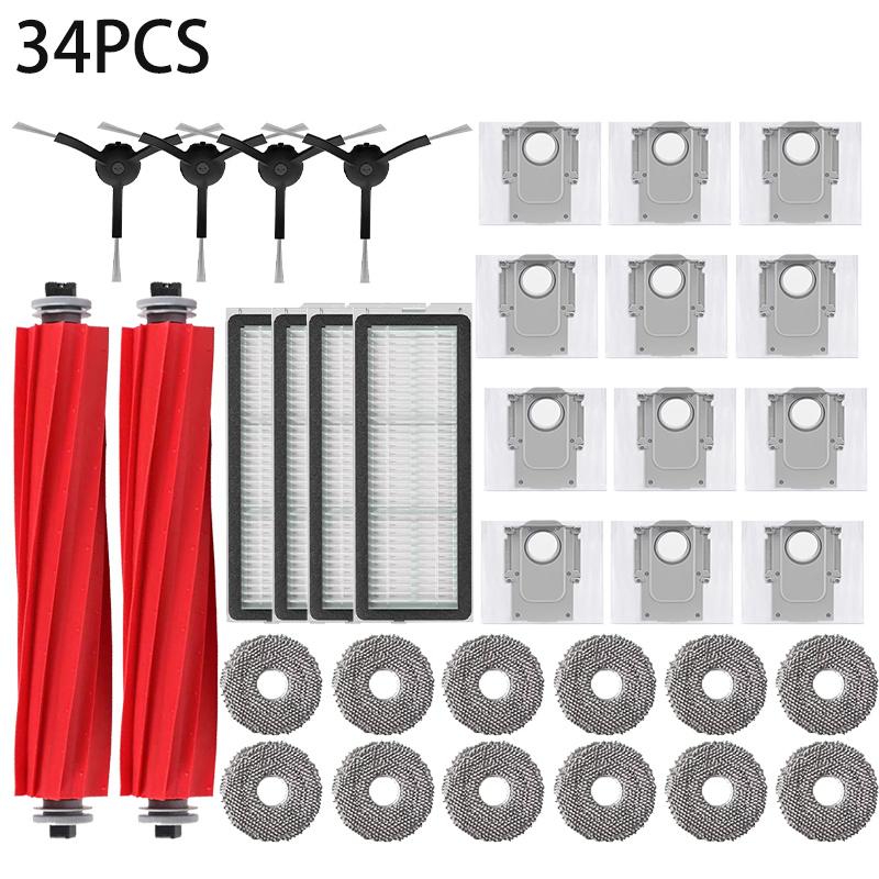For Roborock Q Revo MaxV/Q Revo S/Q Revo Pro Robot Vacuums Cleaner Accessory Dust Bag Main Side Brush  Filter Mop Cloths Spare