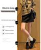 Women's High Waist Flannel A-line Skirt - Autumn/Winter 2025, Slimming and Hip-hugging Design