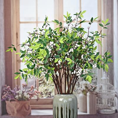 Simulation Nantian Bamboo Fruit Branch Single Simulation Flower Home Furnishing Living Room Ornament Engineering Soft Decoration Simulation Green Plan