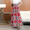 Fashion women's clothing digital printing large size skirt large pendulum medium and long skirt