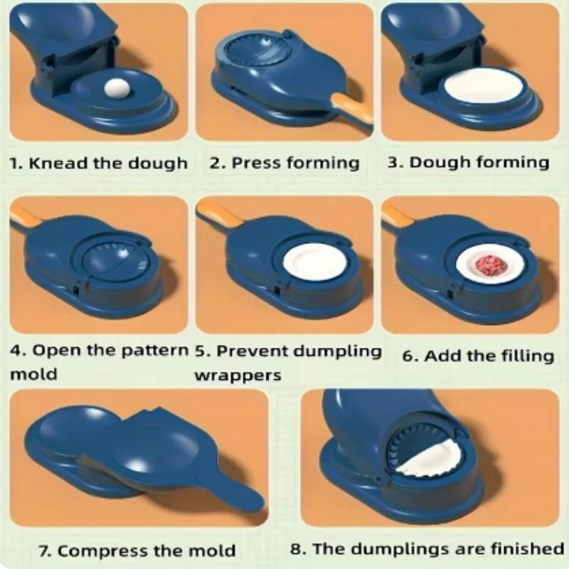 Household Dumpling Machine Creative Dumpling Machine Dumpling Making Machine 2 in 1 DIY Dumpling Machine Dumpling Skin Mould