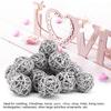 20Pcs Rattan Balls for Garden Wedding Party Christmas Decoration(Silver)