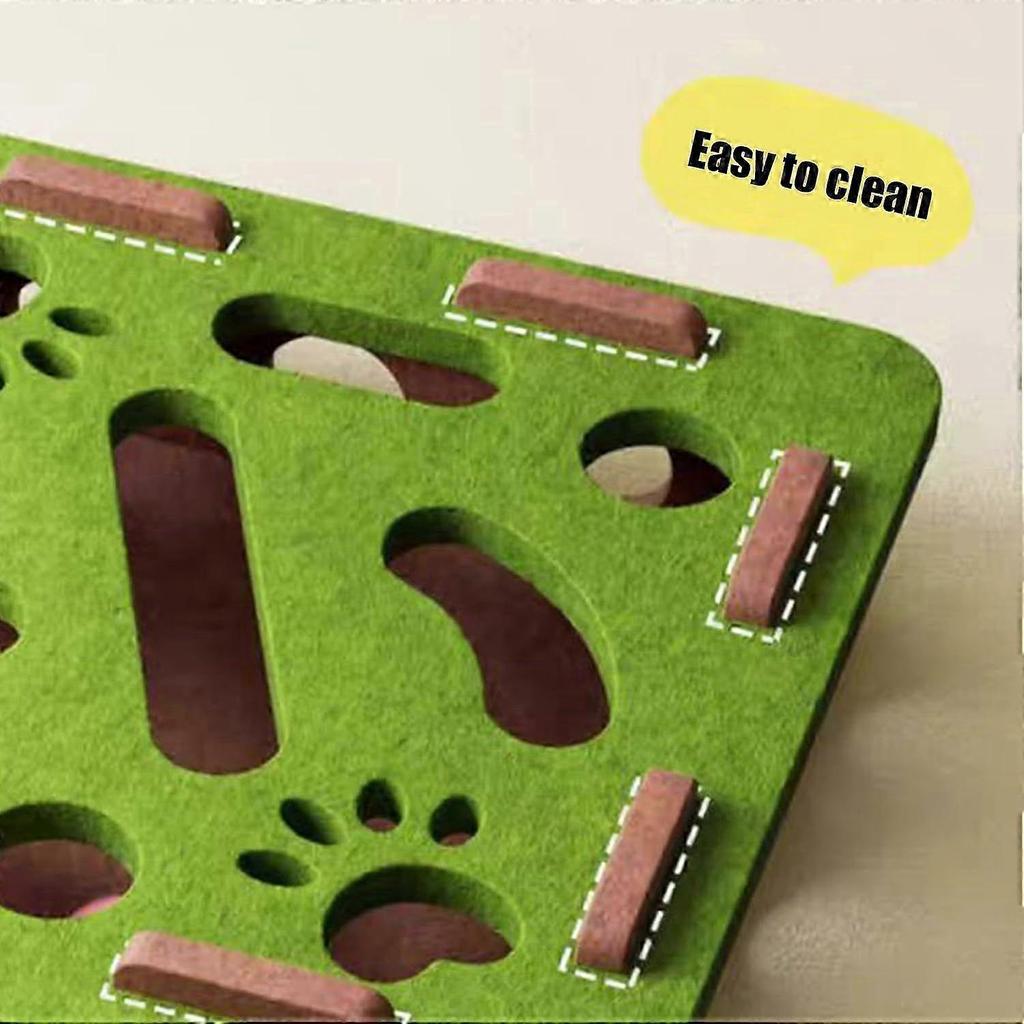Interactive Cat Toy Puzzle Toys for Indoor Cats Felt Maze Box Kittern Toys Pet Cat Games Self Play Fun Exercise Hide Seek Moving Cat Toy for Bored Cat