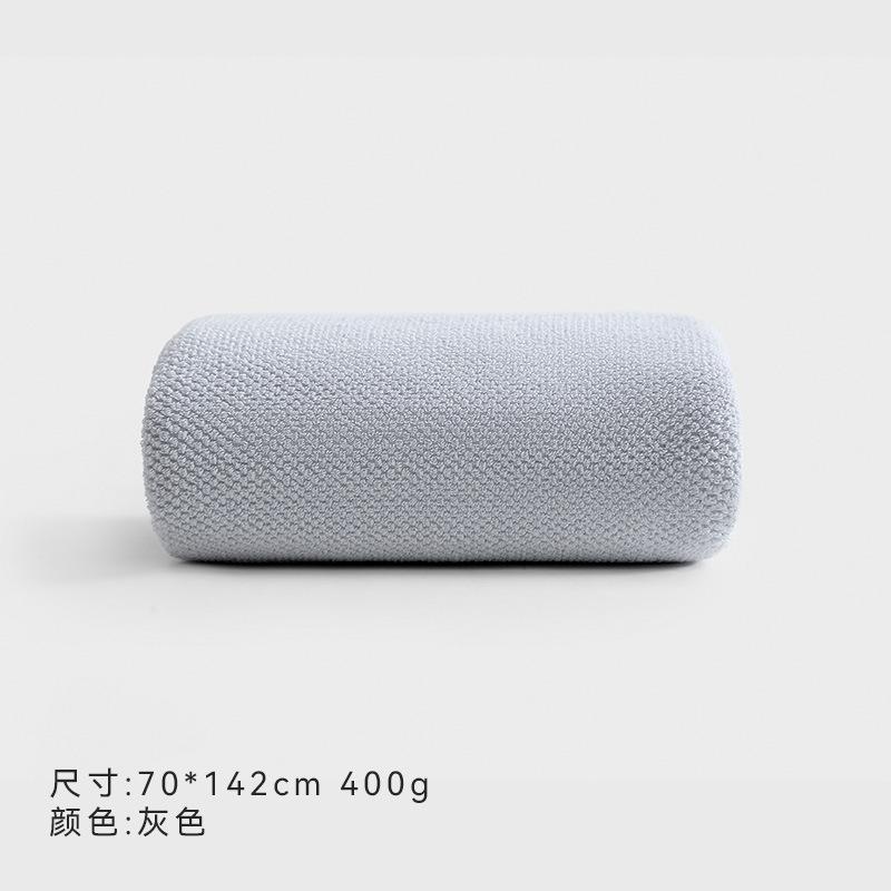 

Полотенце Бытовое банное полотенце из чистого хлопка, не линяет, унисекс, для ванной, пляжное 70*142 серый