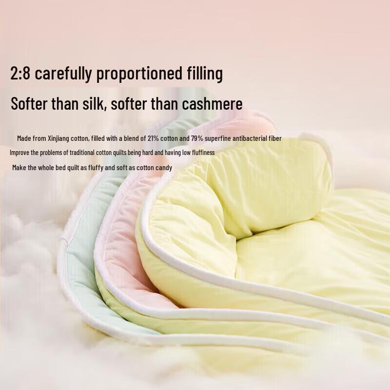 LOVO Light Warm Antibacterial Fluffy Cotton Duvet