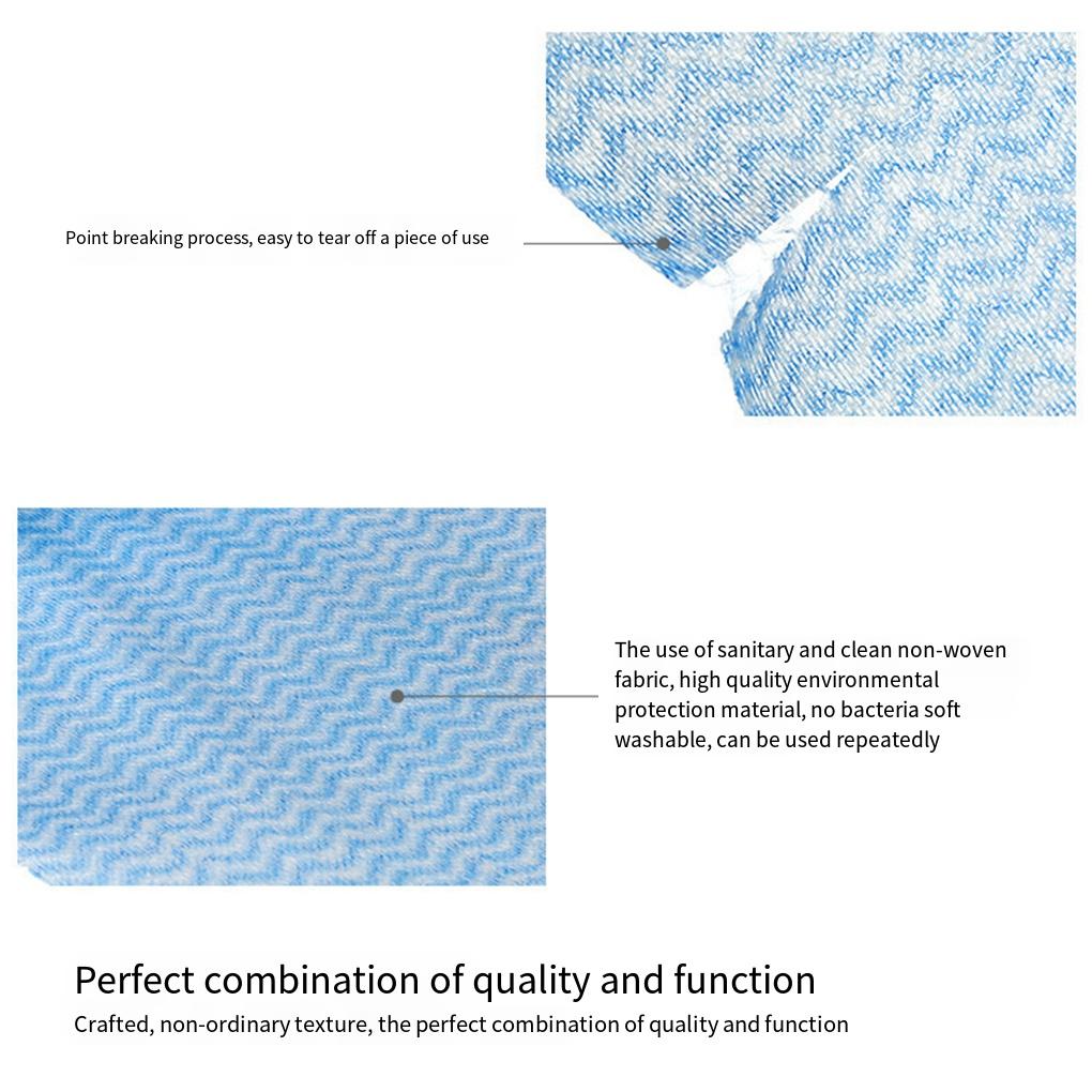 Household Portable Single Use Dishwashing Cloth Plates Sink Countertop Pan Cleaning Towel Non-woven Fabric Rags Kitchen
