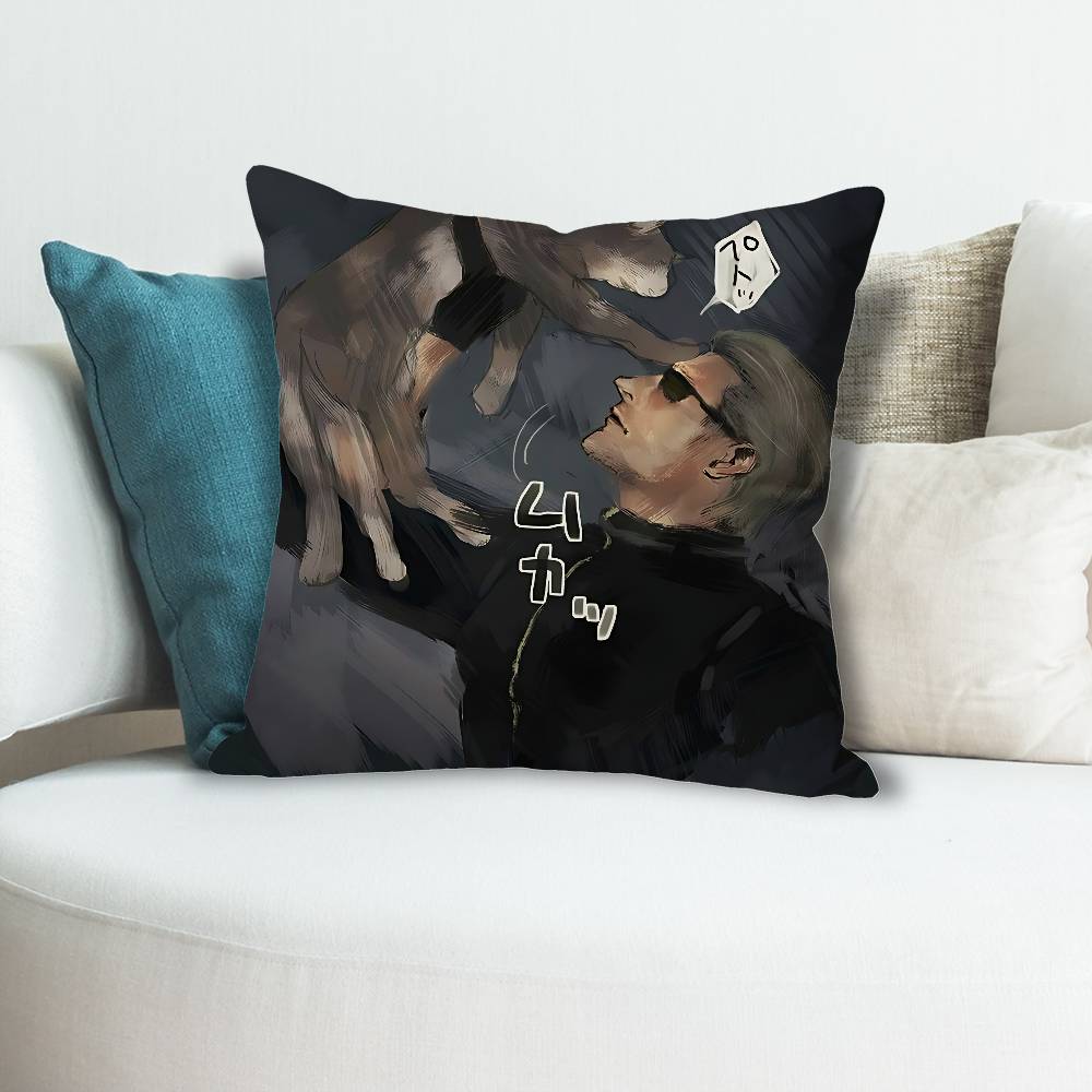 Cool AAlbert WWesker Anime Celebrity Merchandise AllMatch Printed Pillow Case Sofa Car Office Room Decoration Protector